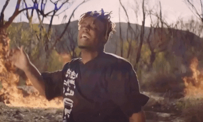 Juice Wrld Aggressively Singing GIF