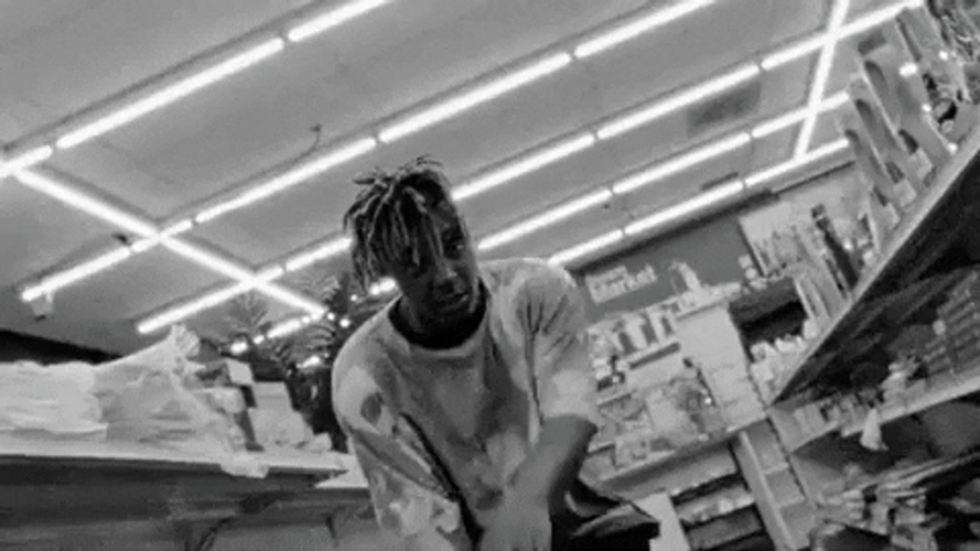 Juice Wrld Bent Over And Moving GIF