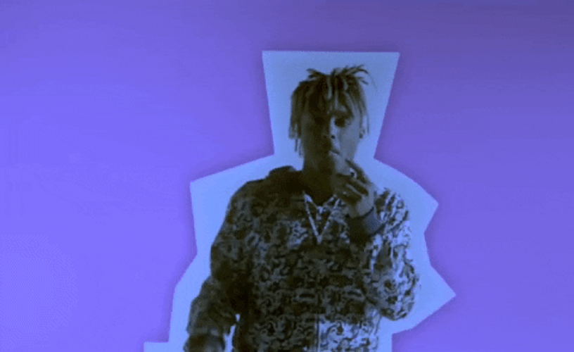 Juice Wrld Blowing Smokes GIF