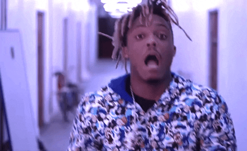 Juice Wrld Dancing In The Hallway GIF