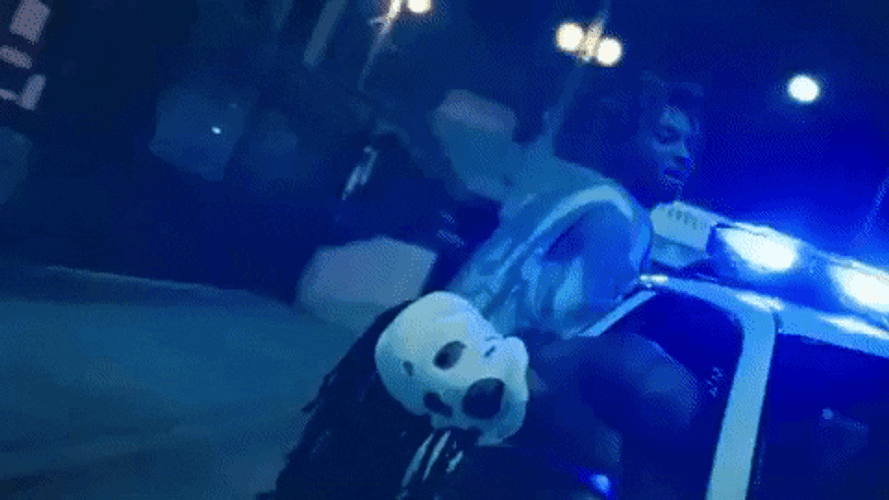 Juice Wrld Riding In Police Car GIF