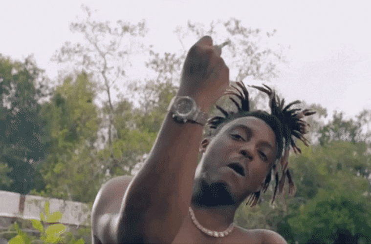 Juice Wrld Shirtless Singing GIF