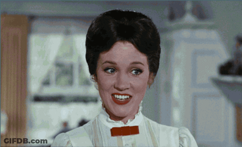 Juile Andrews As Mary Poppins GIF