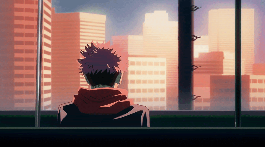 Jujutsu Kaisen Anime Opening Train GIF