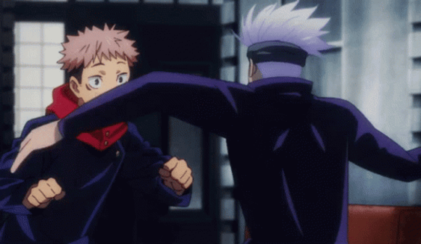 Jujutsu Kaisen Gojo Squid Dance GIF