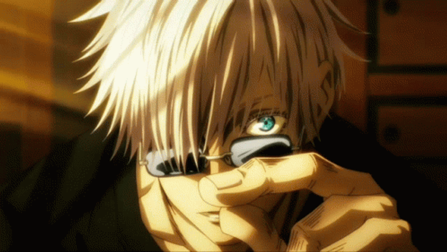 Jujutsu Kaisen Satoru Gojo Shades GIF