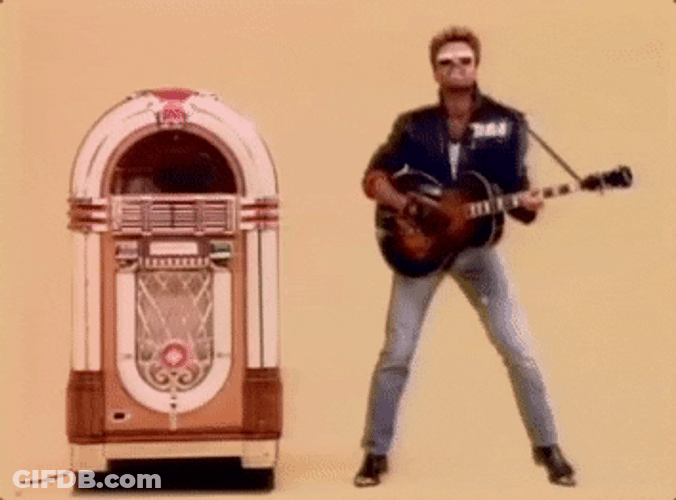 Juke Box Guitar Playing GIF
