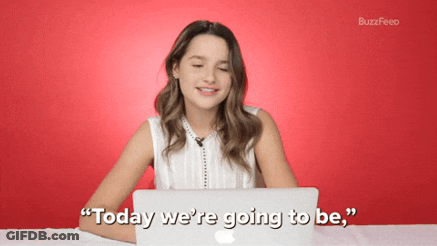 Jules Leblanc Today We're Going Blah Blah Blah GIF