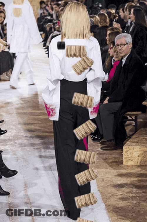 Julia Nobis Hair Cut GIF
