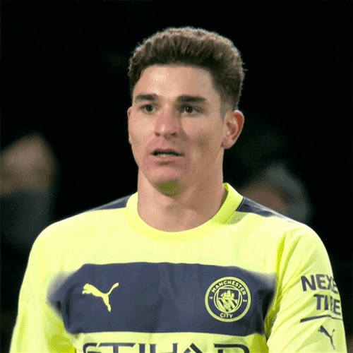 Julian Alvarez Chuckles GIF