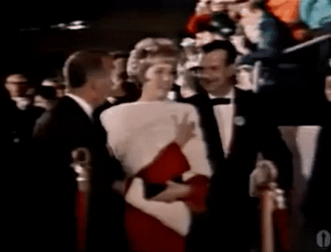 Julie Andrews 1966 Oscars Red Carpet GIF