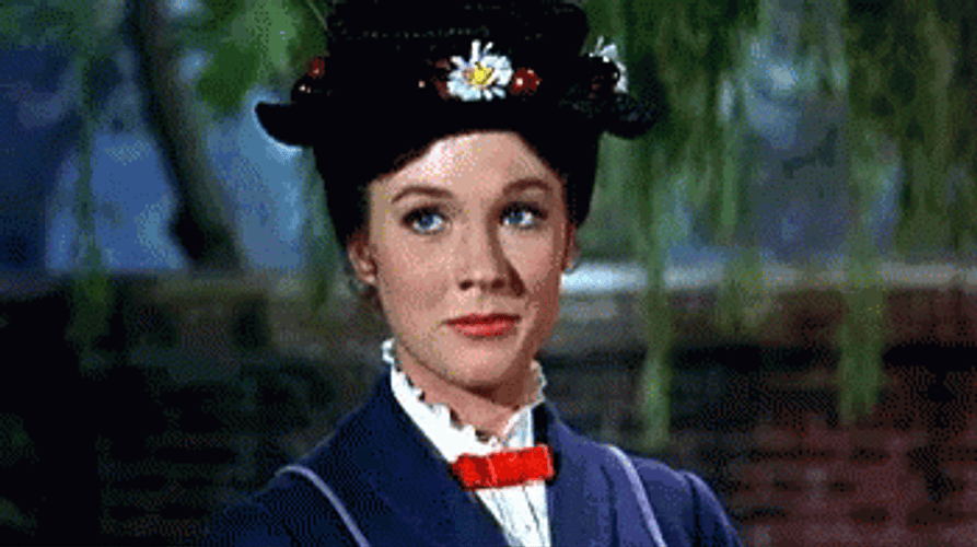 Julie Andrews Mary Poppins Clapping GIF