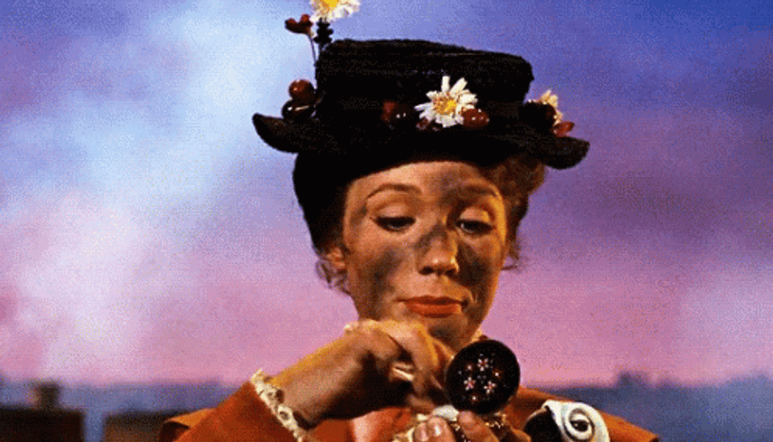 Julie Andrews Mary Poppins Dirty Makeup GIF