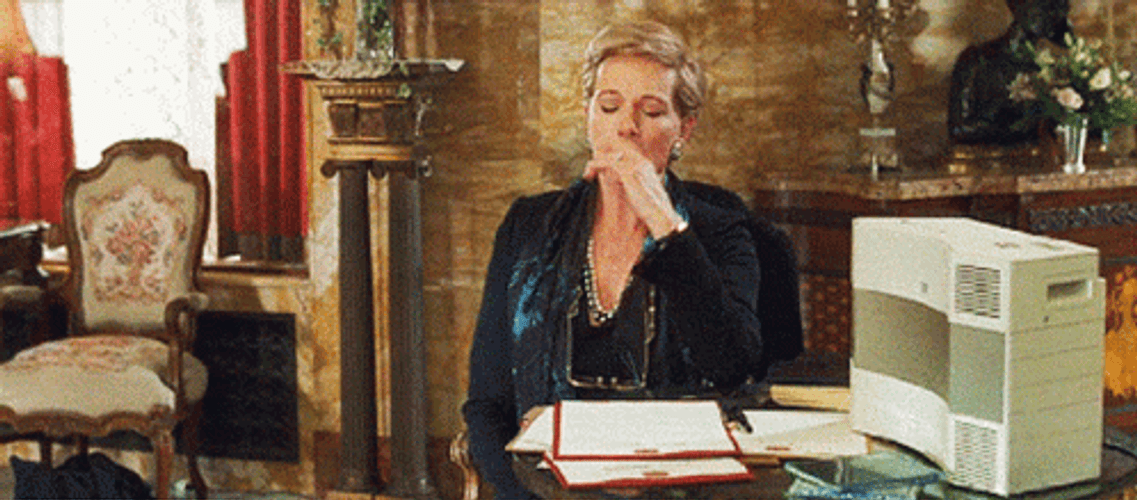 Julie Andrews Princess Diaries Facepalm GIF