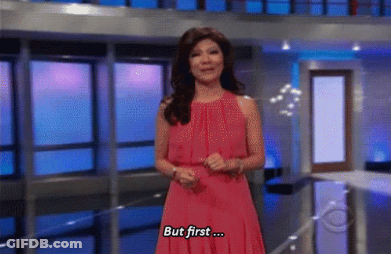 Julie Chen But First GIF