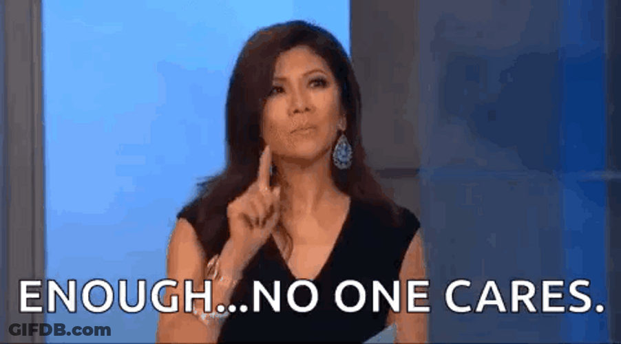 Julie Chen Enough No One Cares GIF