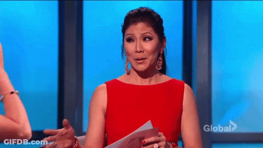 Julie Chen Really Face Reaction GIF