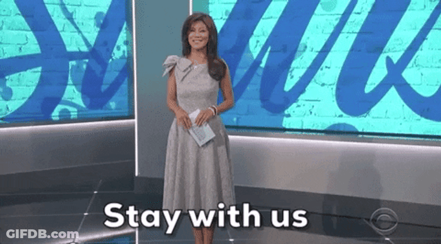 Julie Chen Stay With Us GIF