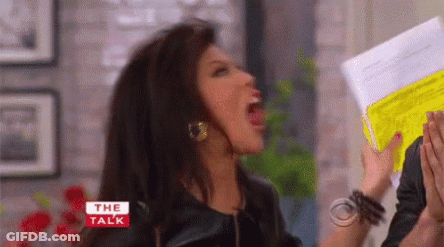 Julie Chen Tongue Freak Out Monster GIF