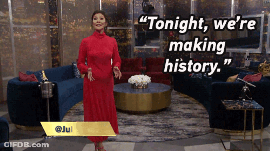 Julie Chen Tonight We're Making History GIF