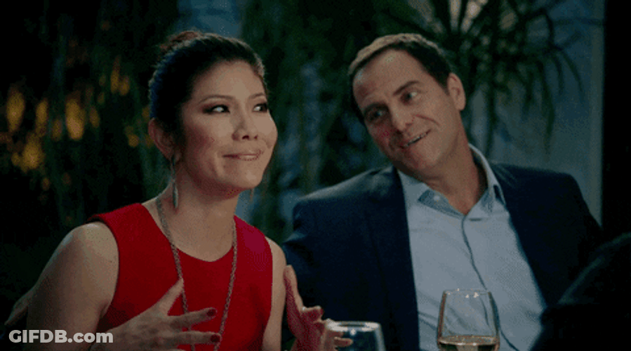 Julie Chen With Fiends Obviously GIF