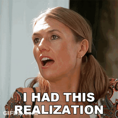 Julie Stoffer I Had This Realization GIF