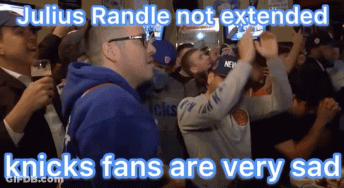 Julius Randle Not Extended Knicks Fans Sad GIF