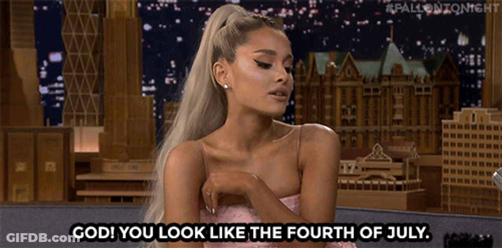 July 4Th Ariana Grande Jimmy Fallon Show GIF