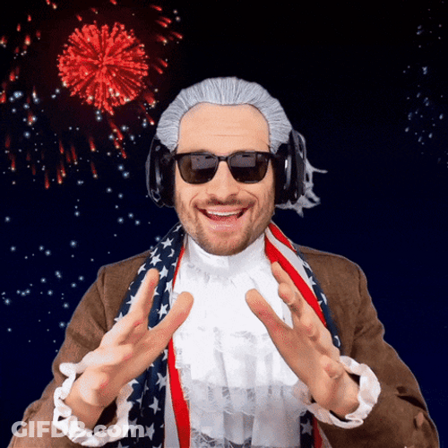 July 4Th Independence Day America Washington Parody GIF