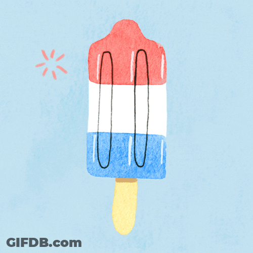 July 4Th Independence Day Popping Popsicle GIF