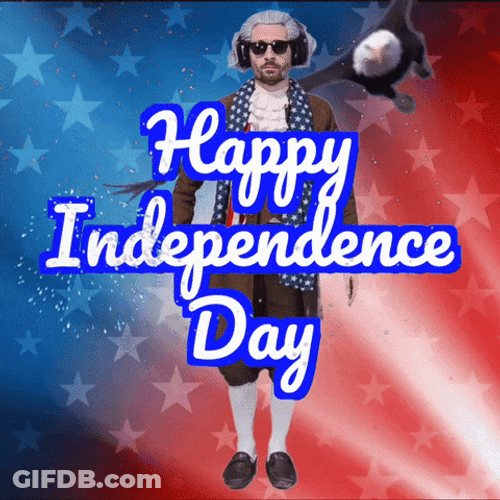 July 4Th Washington Parody Salute GIF