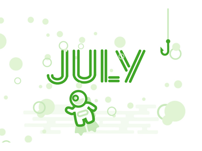 July Diving Animation GIF