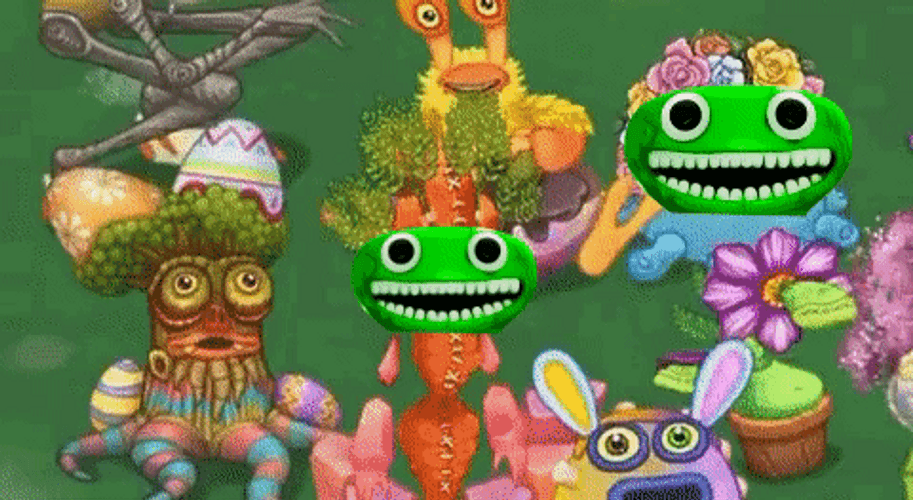 Jumbo Josh Head For Different Flowers GIF