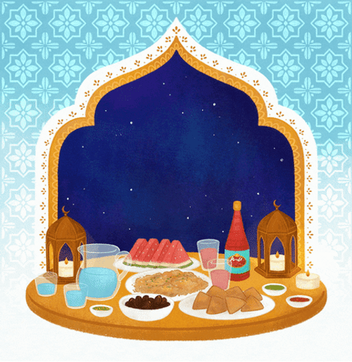Jumma Mubarak Family Feast Celebration GIF