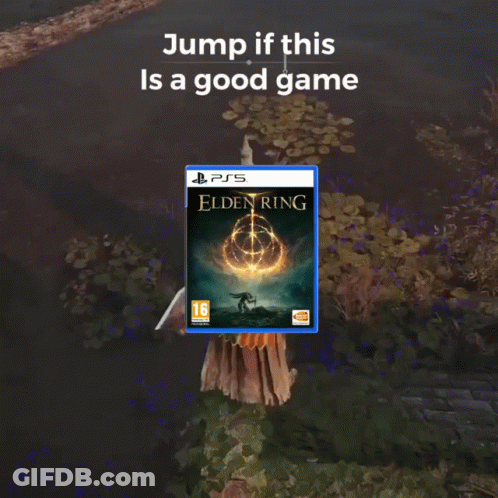 Jump If This Is A Good Game Elden Ring For PS5 GIF