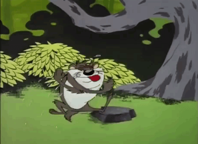 Jumping Around Tasmanian Devil GIF