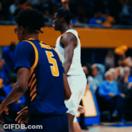 Jumping Basketball Player Head Tap GIF