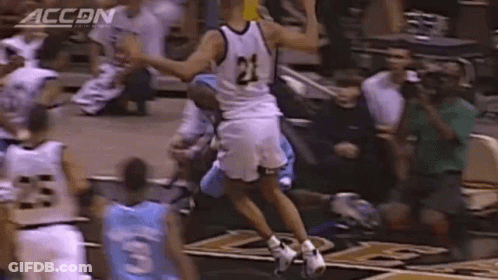 Jumping Basketball Player Number 21 GIF
