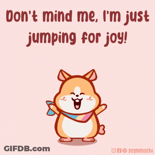 Jumping Cartoon And There Was Much Rejoicing GIF