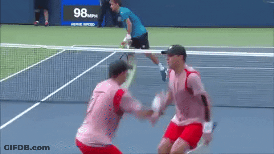 Jumping Chest Bump GIF