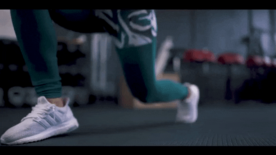 Jumping Criss Cross Lunge GIF