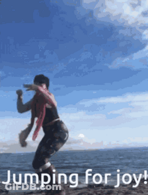 Jumping For Joy GIF