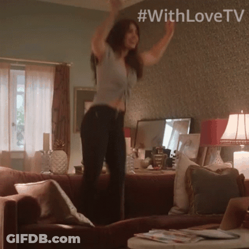 Jumping For Joy On The Bed GIF