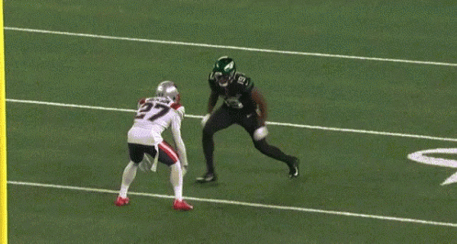 Jumping Guy Football Catch GIF