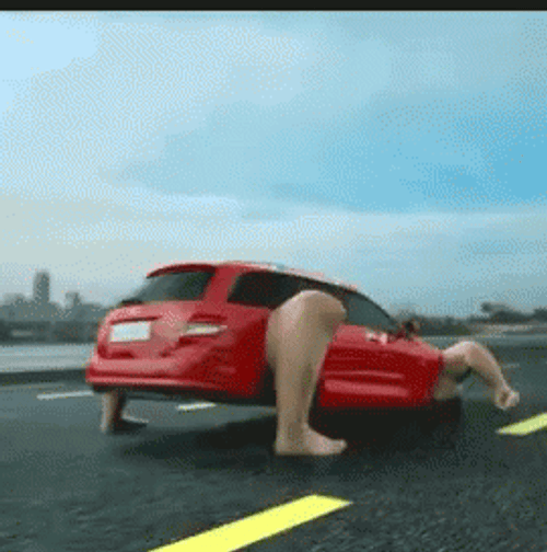 Jumping Human Car GIF