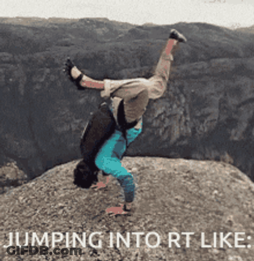 Jumping Into RT Like GIF