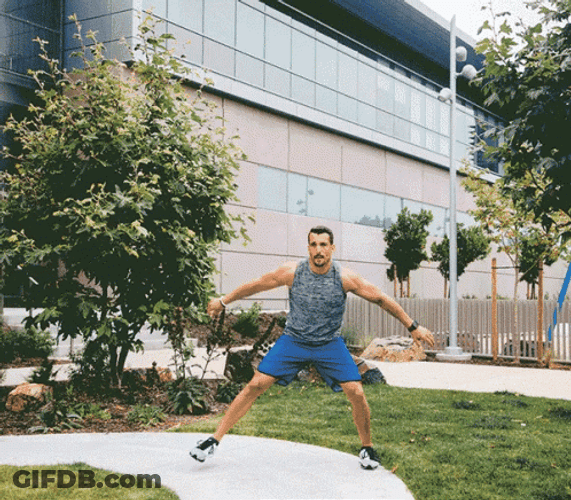 Jumping Jacks And Shooting Ball Exercise GIF
