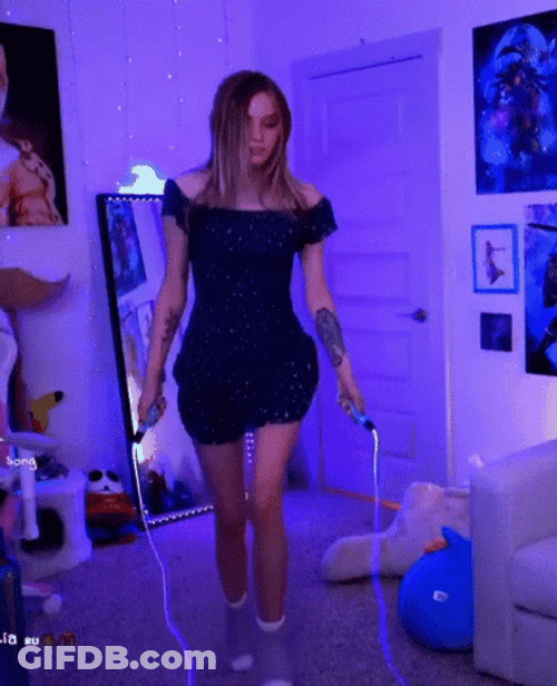 Jumping Jacks At Bedroom GIF