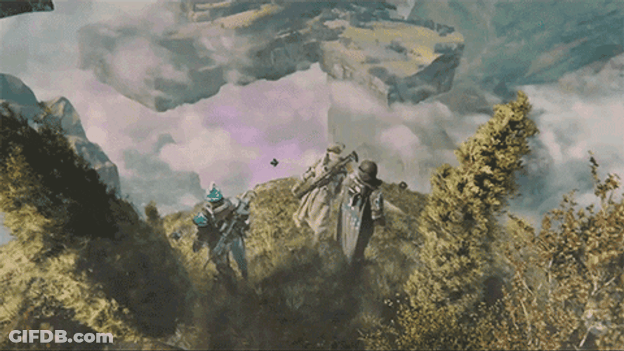 Jumping Off A Cliff Average Destiny 2 Player GIF