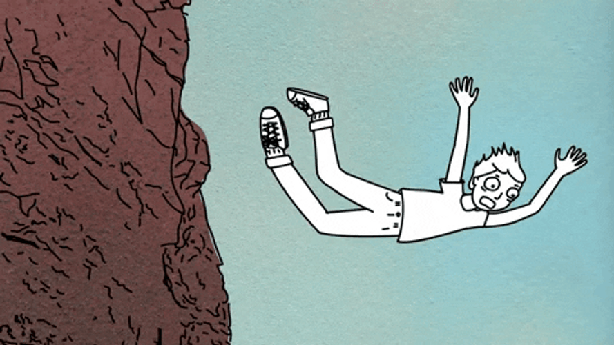Jumping Off A Cliff Free Fall GIF
